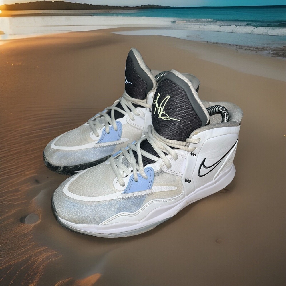 Nike Kyrie Infinity GS White Iron Grey Basketball Shoes DD0334-102 Size 6.5Y - Picture 5 of 16
